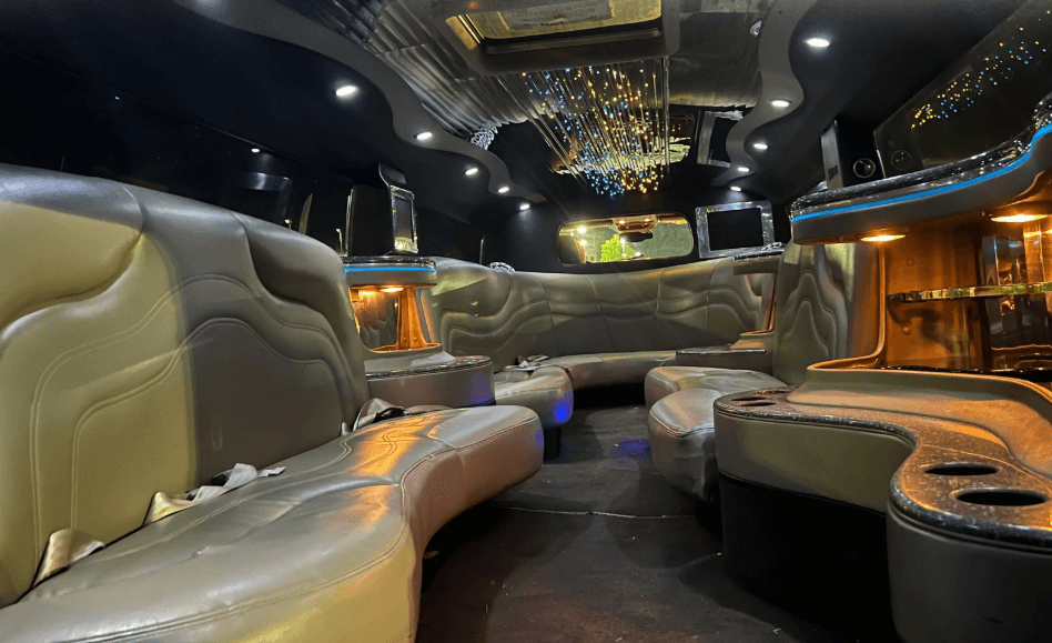hummer-limo interior
