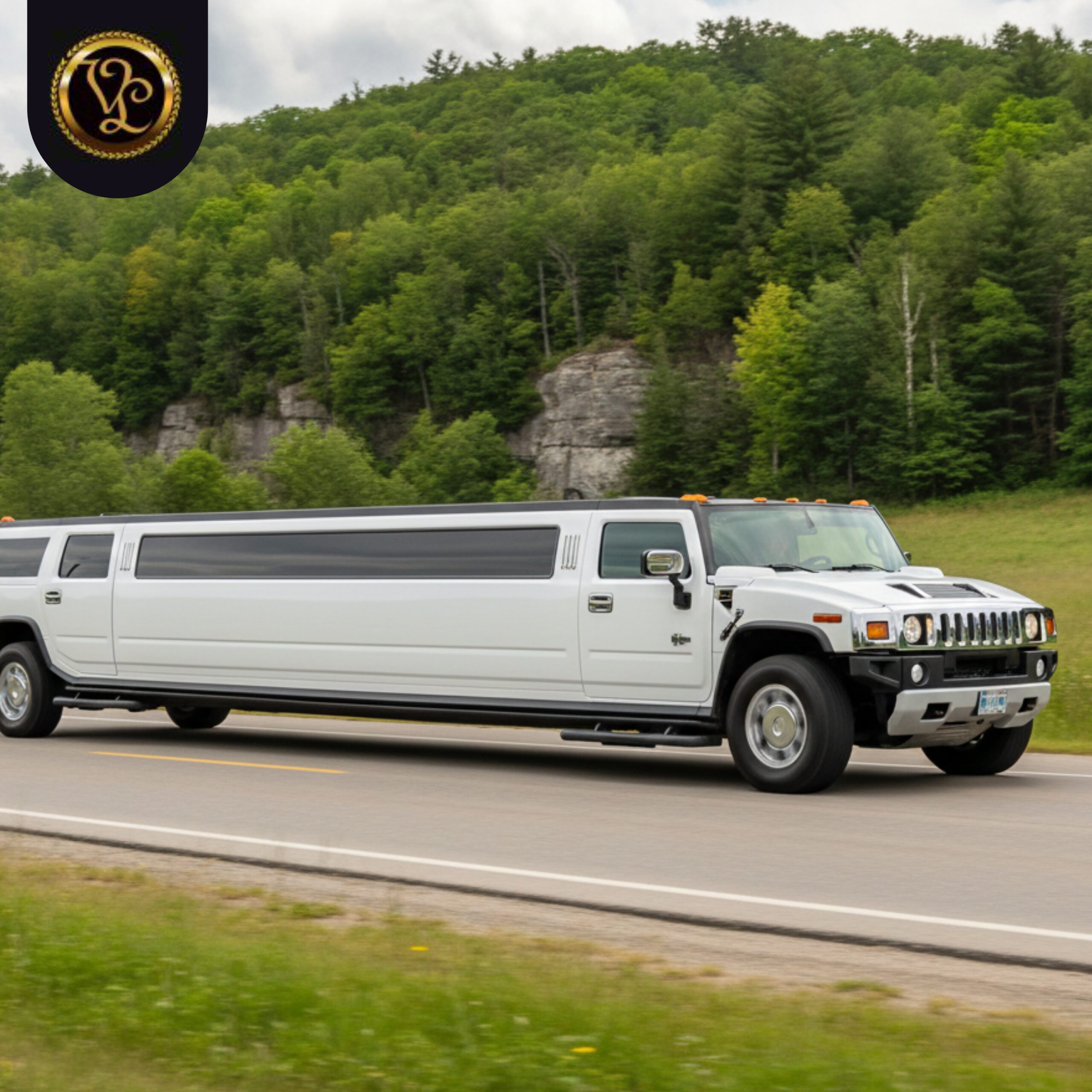 White Hummer stretch limousine by AAA VIP Limos.
